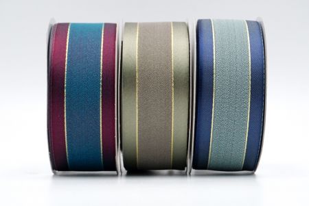 Two Tone Satin and Gold Lining Ribbon_K1773